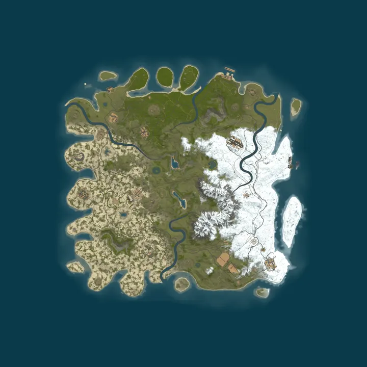 Map of Hound AUS 10X /Raidable Bases
