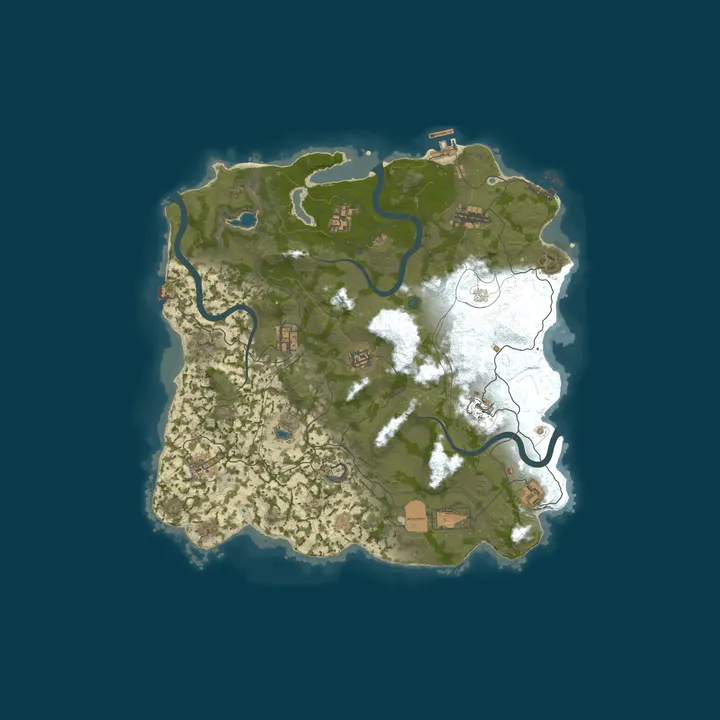 Map of RustForNoobs.com | 10x | Clans | No BPs |x10 AU | Kits