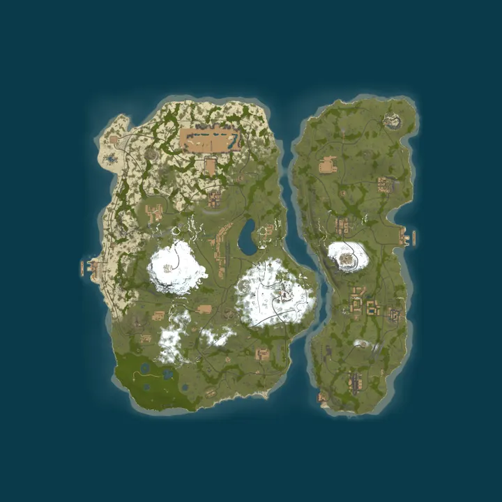 Map of [RU][PVE] LOST ISLAND X2-X5 [RAIDBASE][QUEST][DANGEON]