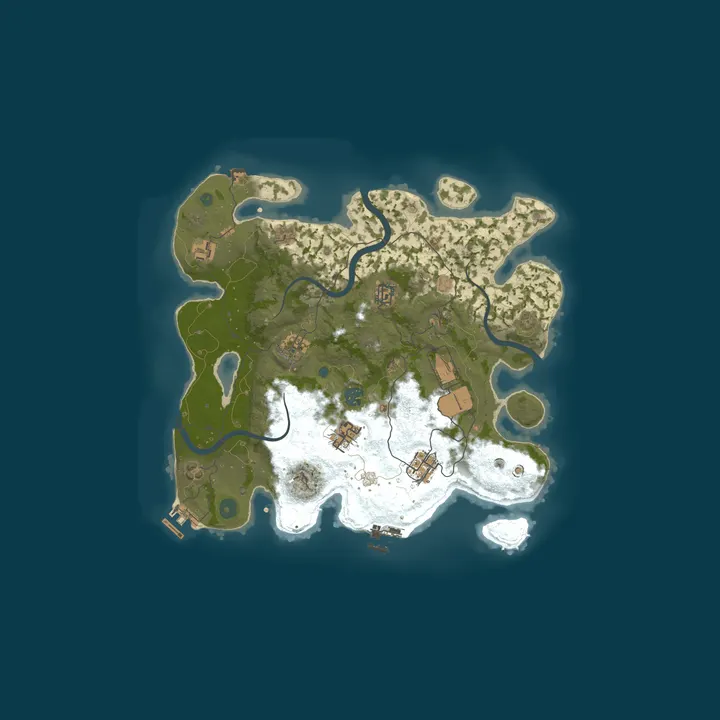 Map of Near-Vanilla Rust PvE 3x | Raidable Bases | Weekly