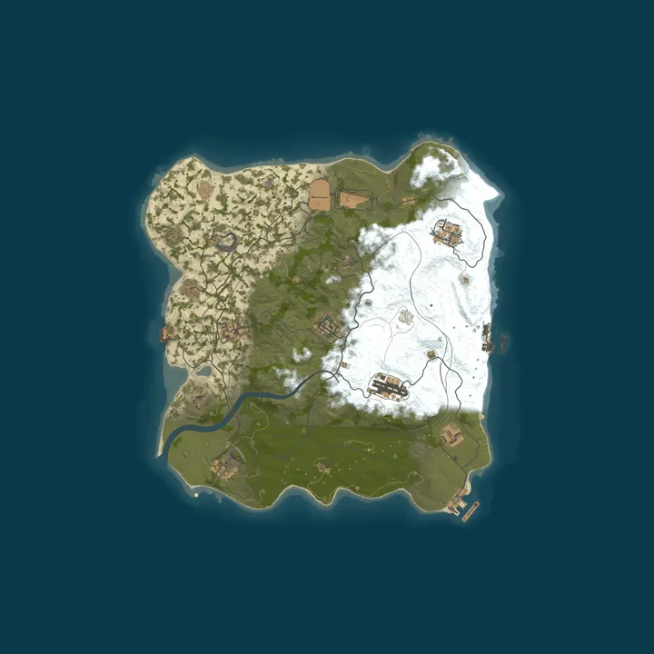 Map of WARBANDITS.GG EU 5X No BPs |Loot++|PvP|MyMini|Shop|X5 JUST WIPE