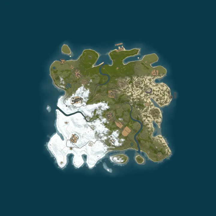 Map of THE LONERS 1.25x | Solo/Duo | NoBP | Kits | Beginner Friendly