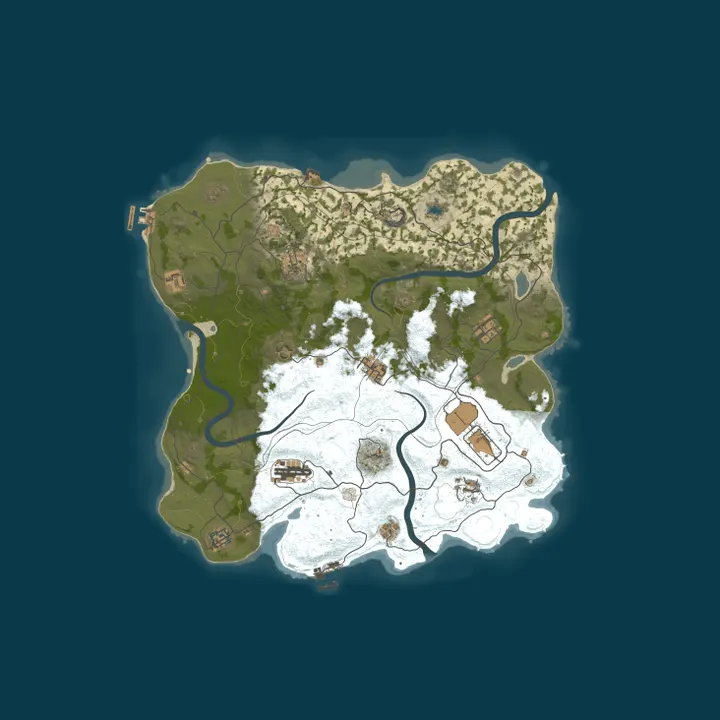 Map of SURVIVORS.GG #1 [ 2x Solo/Duo/Trio/Quad ] WIPED 26.10