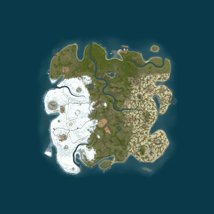 Map of 666 RUST 2Х|ДЛЯ НОВИЧКОВ|СИБИРСКИЙ 29.10
