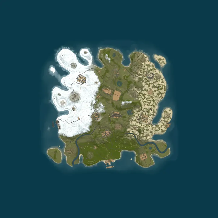 Map of A Shockbyte Rust Server