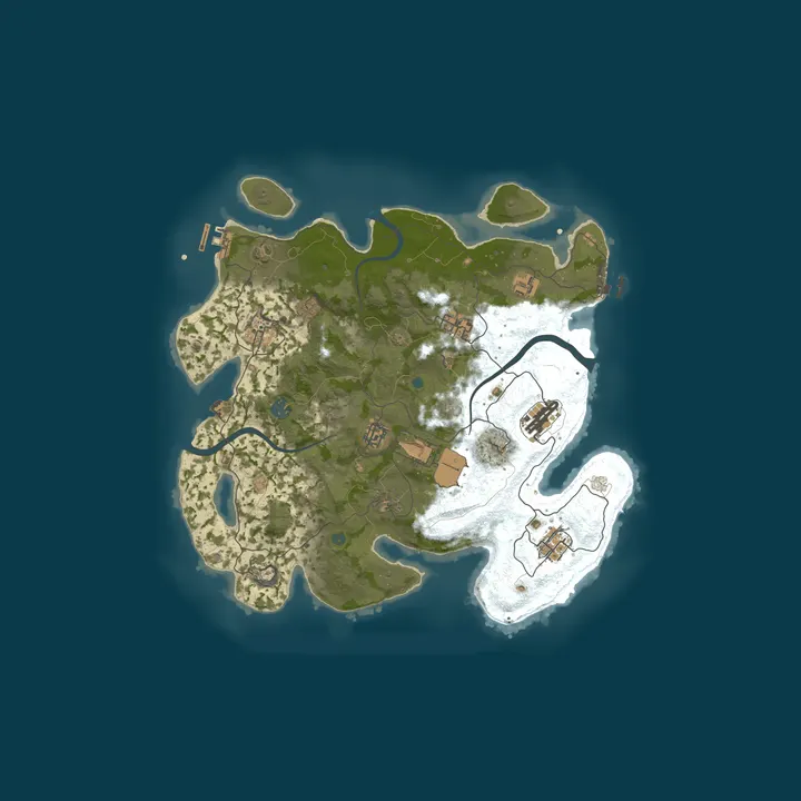 Map of TIERRA BRAVA | VANILLA | TEAM UNLIMITED