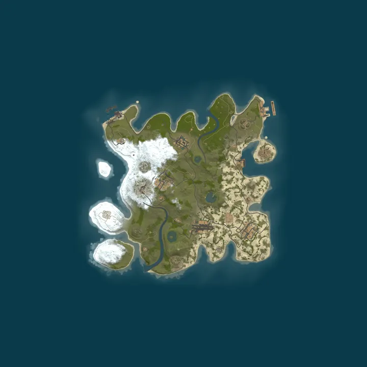 Map of Rust Server 1