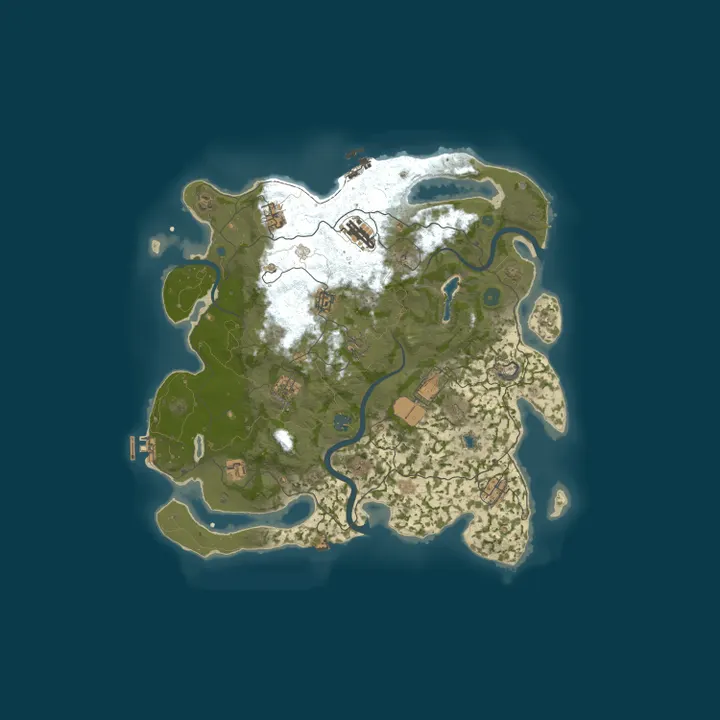 Map of Angry Rooster EU 10x Loot+ |Mymini|PVP| DUO | Anti Offline Raid