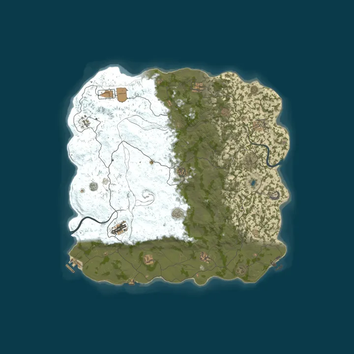 Map of MIRAGE RUST | MIDDLE 2x | VANILLA+  | Wipe 22.10