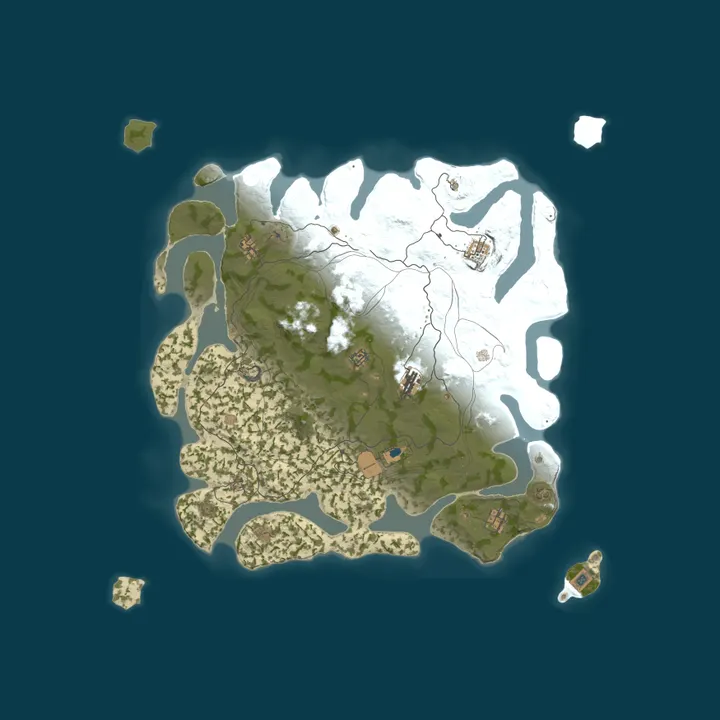 Map of RustSide Solo/Duo/Trio 2x | JUST FULLWIPED 18.10 10/18