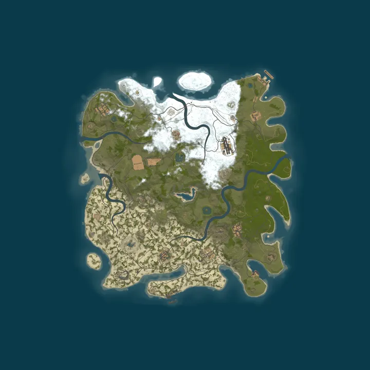 Map of [GER] NoRust - NoFun |Eigene Scripte|PvE|Economy|Quests|Events